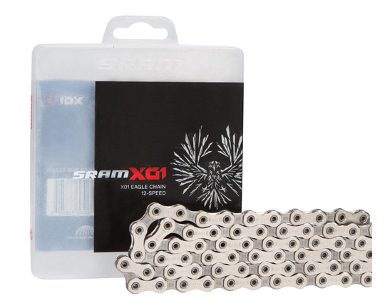 SRAM Kette Eagle PC X01 HollowPin, 126 Glieder 12-fach, PowerLock, silber