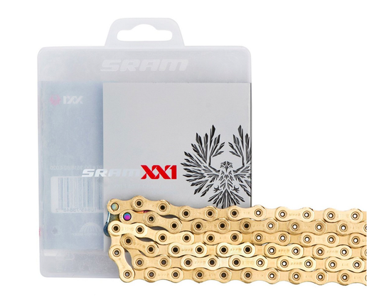 SRAM Kette Eagle PC XX1 HollowPin, 126 Glieder 12-f, PowerLock, speed gold