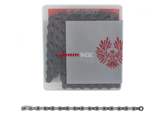 Schaltungskette Sram PC NX Eagle Solid P 126 Glied. 12-f. mit Power-Lock Flowlink