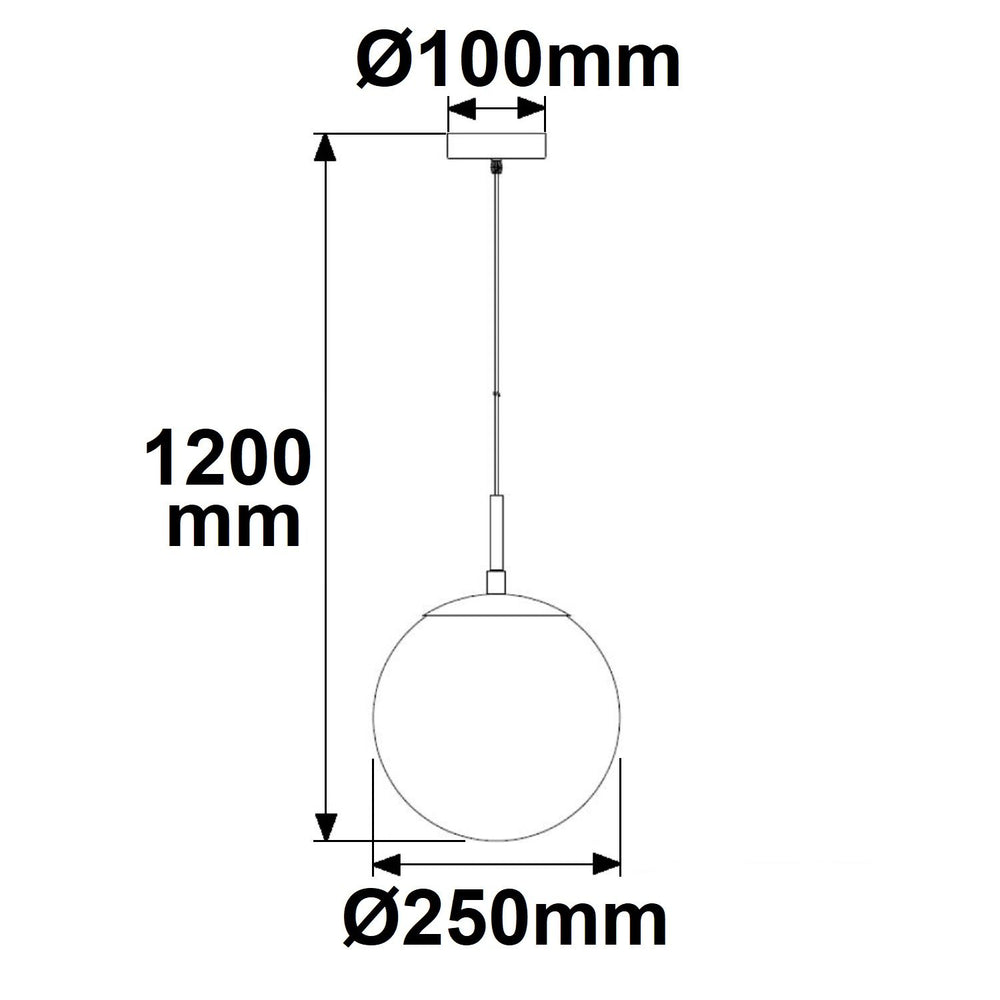 Hängeleuchte Metall schwarz, rund, rauchglas, E27