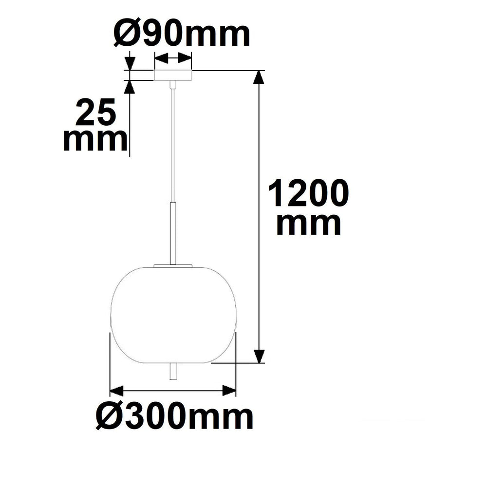 Hängeleuchte Metall schwarz, rauchglas, E27