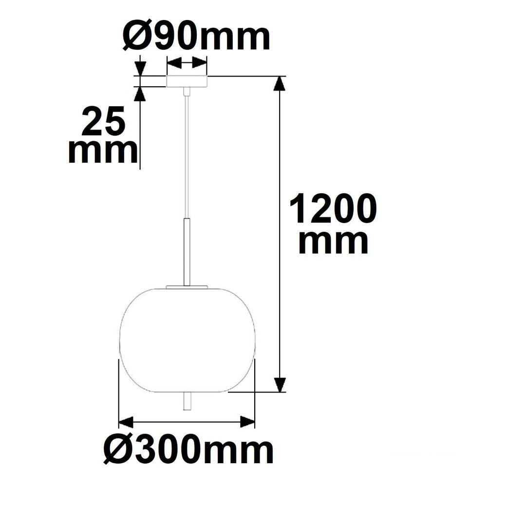 Hängeleuchte Metall schwarz, rauchglas, E27