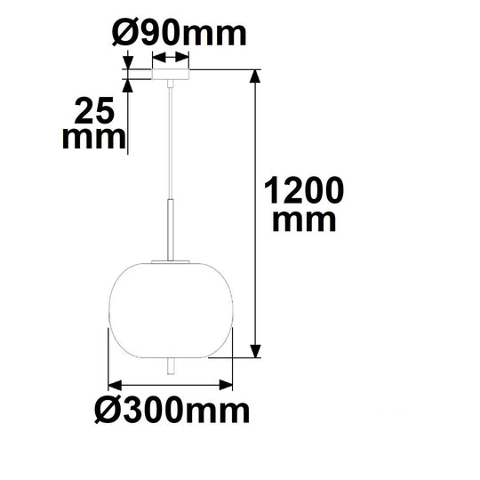 Hängeleuchte Metall schwarz, rauchglas, E27