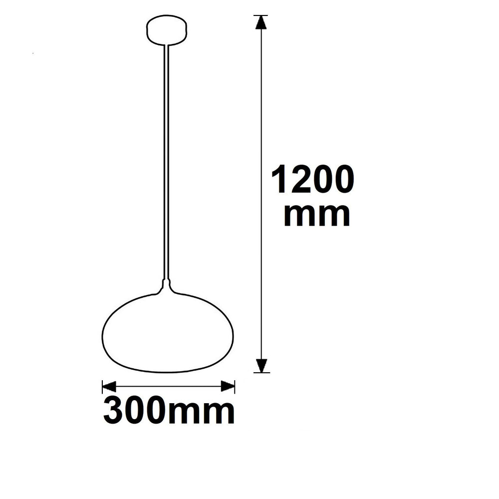 Hängeleuchte Metall schwarz, oval, Glas chrom, E27