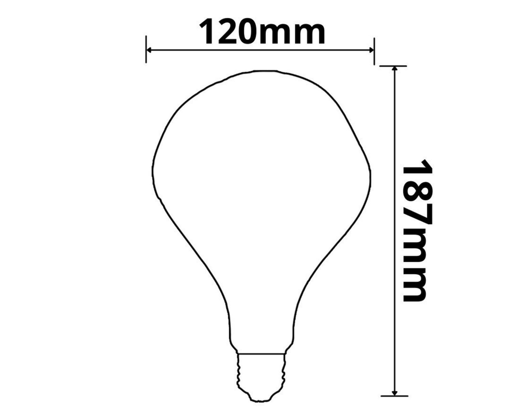 E27 Vintage Line LED Roundbulb A125, unregular, 4W, 2200K
