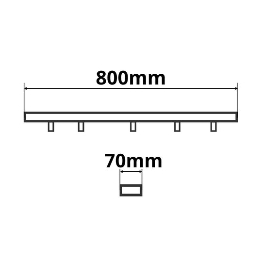 Deckenbaldachin, schwarz, für einzel- oder mehrfachabhängung, rund oder eckig