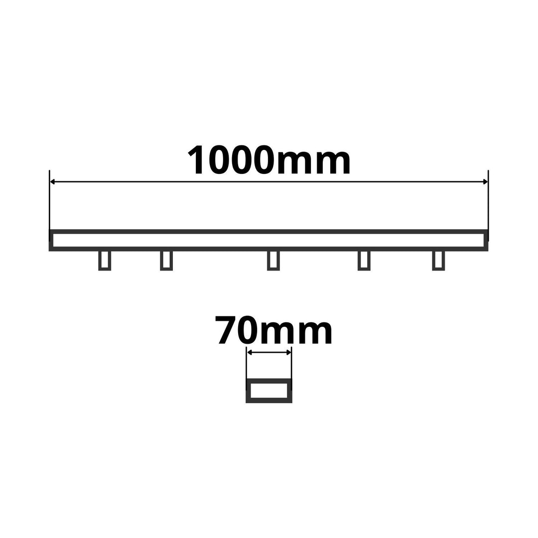 Deckenbaldachin, schwarz, für einzel- oder mehrfachabhängung, rund oder eckig