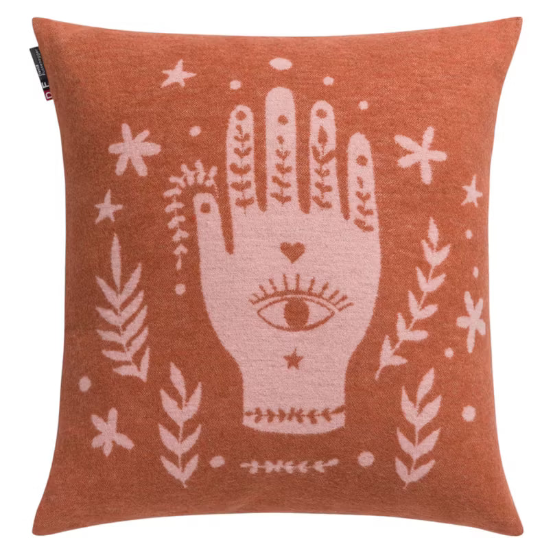 SILVRETTA Kissenhülle "Hand" Kupfer 40x40cm