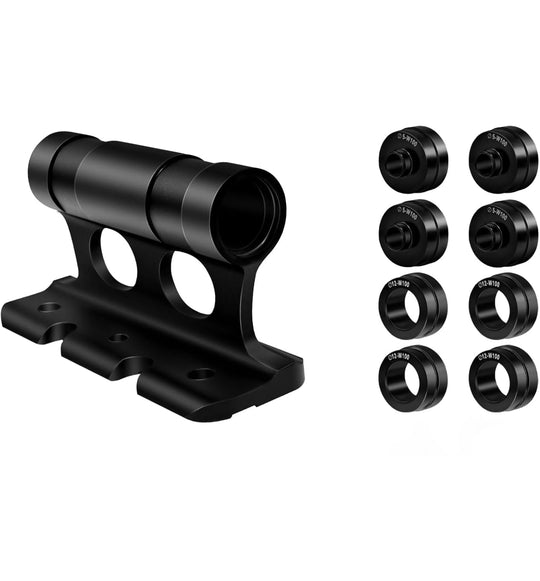 Fahrrad Gabelblock mit 4 Adapter f. die meisten Steckachsen (Black)