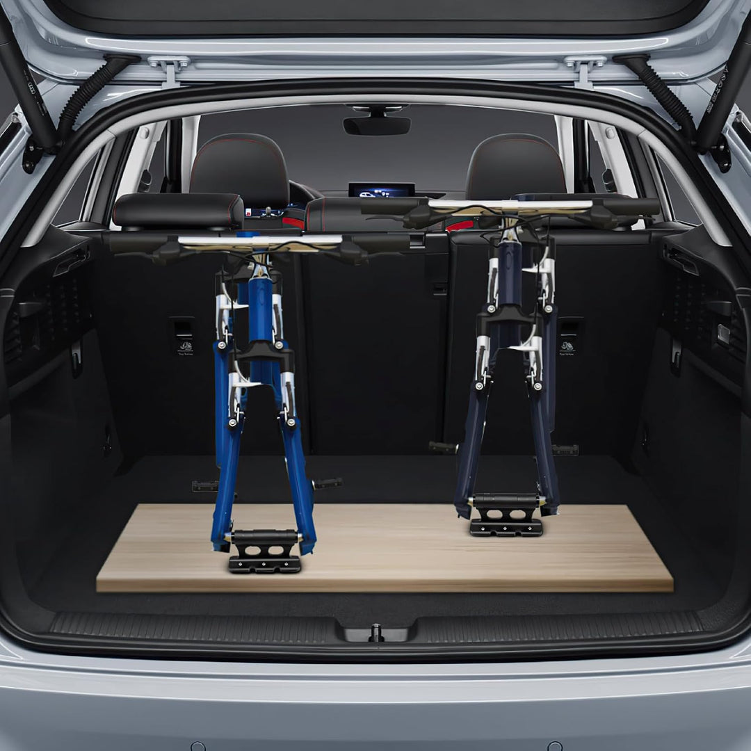 Fahrrad Gabelblock mit 4 Adapter f. die meisten Steckachsen (Black)