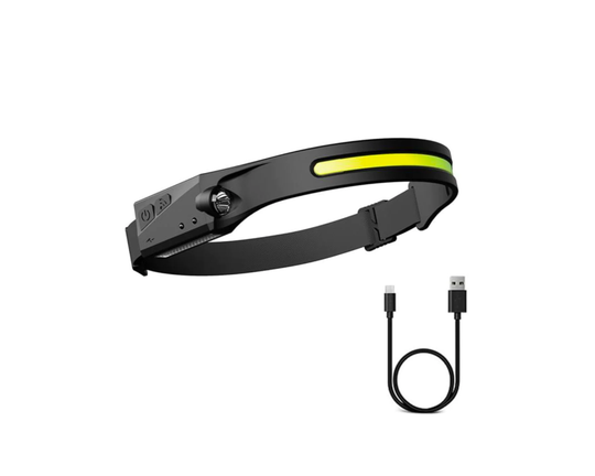 Kopflampe 5W + 3W mit Sensor