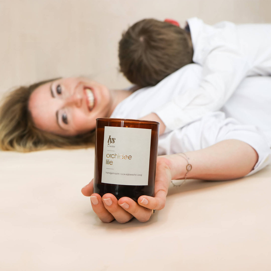 Duftkerze  Orchidee Lilie Muttertag