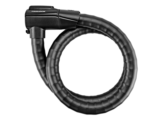 Panzerkabelschloss Trelock PK 560, Länge 100cm, Ø26mm, sw, m. Halter ZK 515