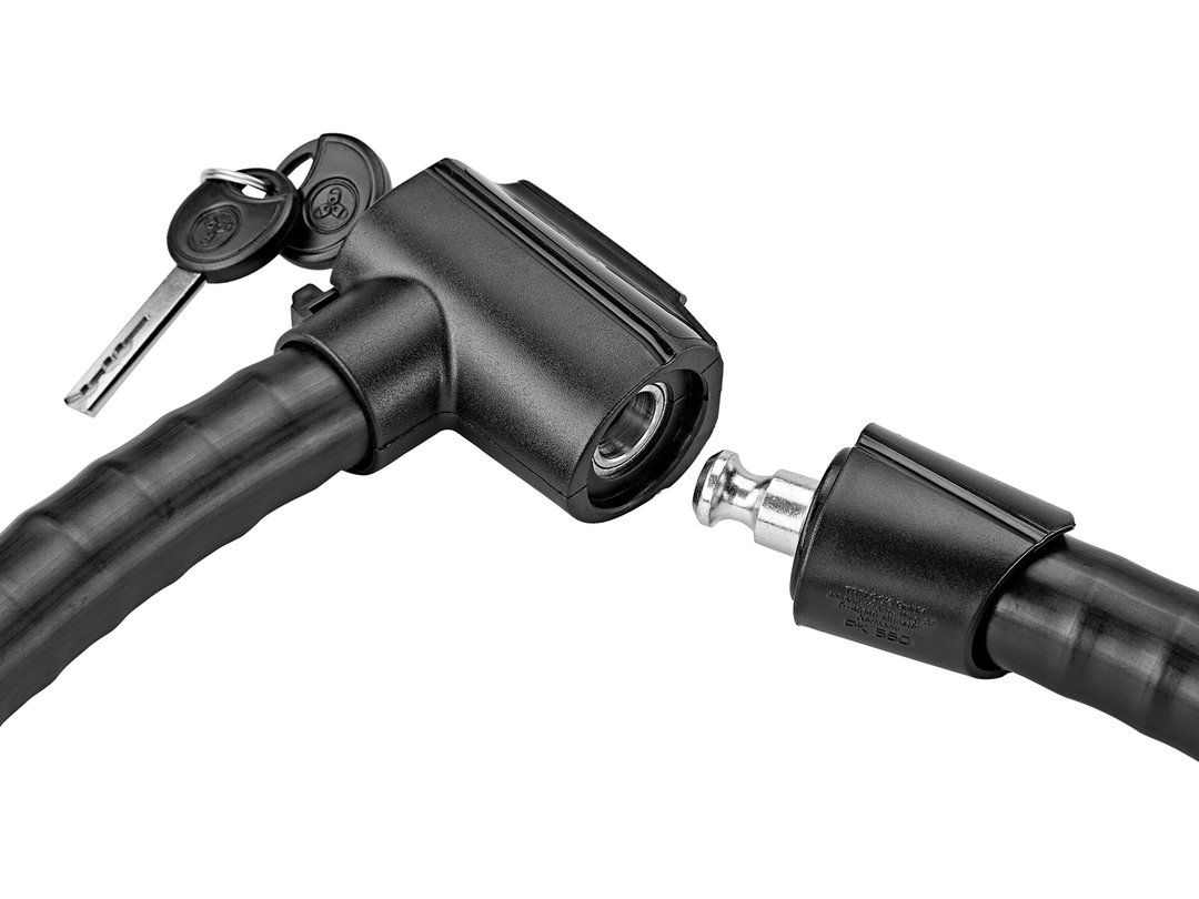 Panzerkabelschloss Trelock PK 560, Länge 100cm, Ø26mm, sw, m. Halter ZK 515