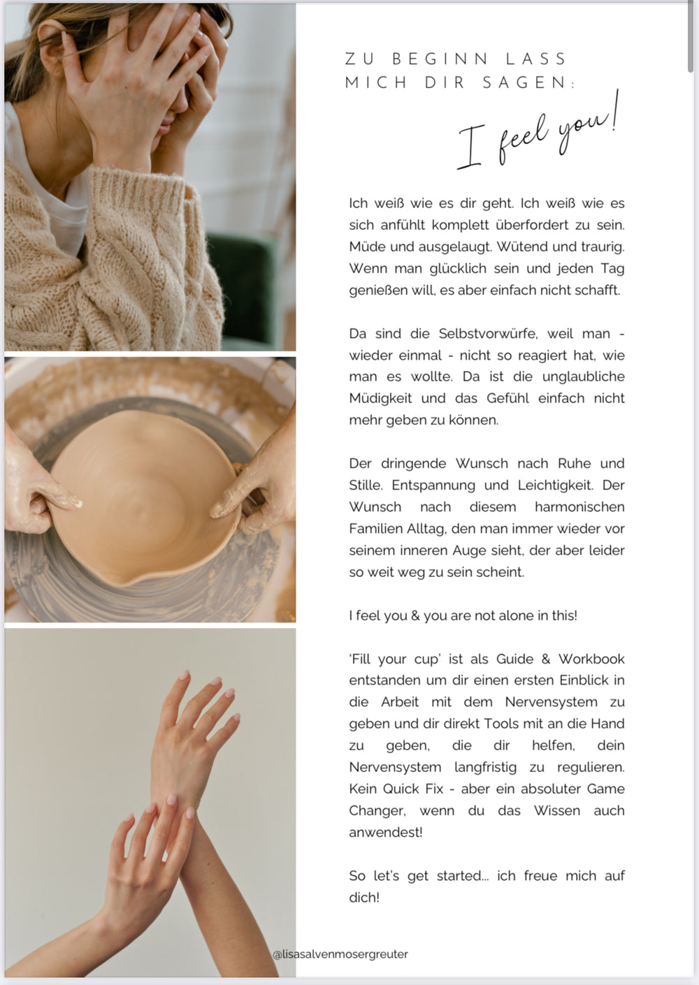 FILL YOUR CUP - Mama Sein & das Nervensystem