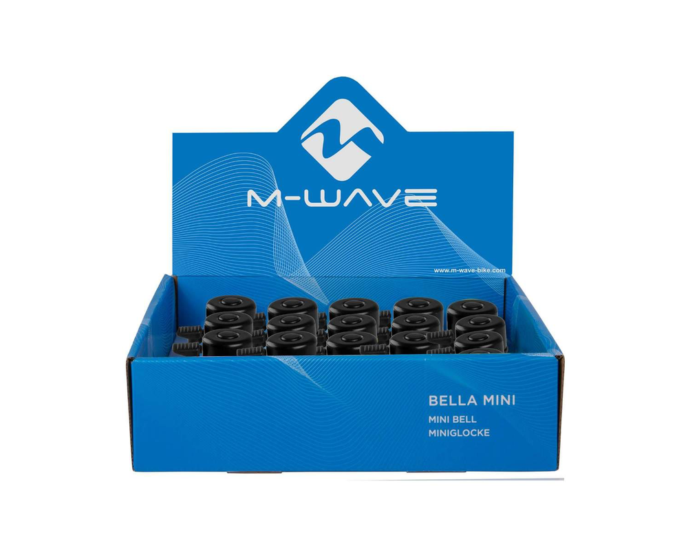 Mini-Bella Fahrradklingel, schwarz