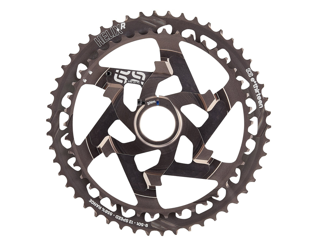 E*THIRTEEN HELIX RACE KASSETTE,9-50 Z., 12-FACH. NICKEL GREY