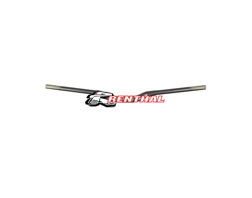RENTHAL V2 FATBAR CARBON RISER LENKER, 31.8MM, 800X30MM, 7°/5°, CARBON/GOLD