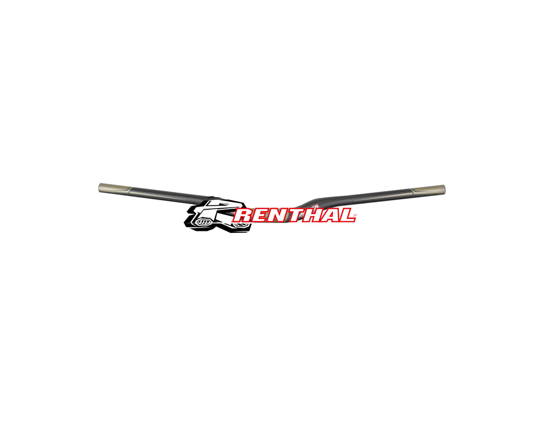 RENTHAL V2 FATBAR CARBON RISER LENKER, 31.8MM, 800X30MM, 7°/5°, CARBON/GOLD
