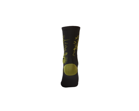 MTB PERFORMANCE SOCK PLANT V.22 BLACK/GREEN