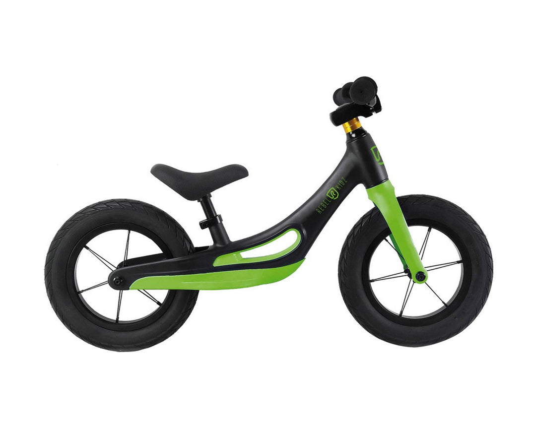 S`COOL Rebel Kidz Lernlaufrad Magnesiumlegierung, schwarz/grün 12"