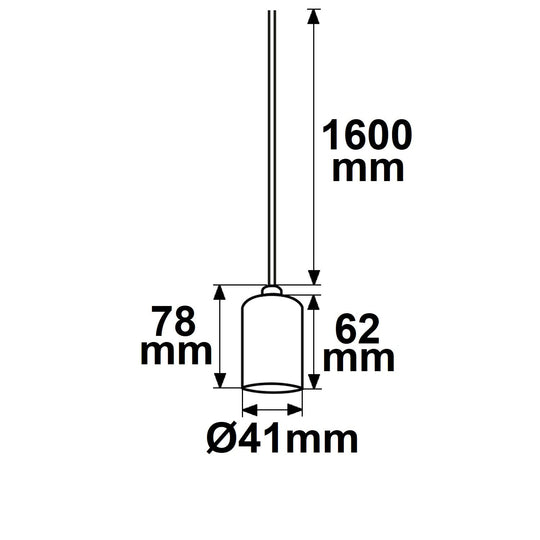 E27 Fassung schwarz mit schwarzem Kabel
