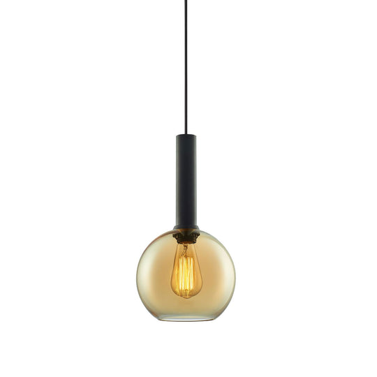 Pendelleuchte, round Glas, E27, 50-300cm