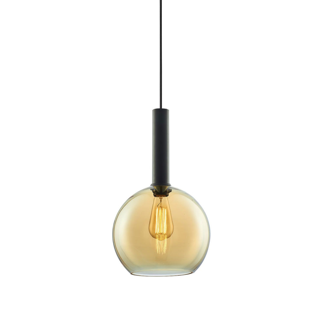 Pendelleuchte, round Glas, E27, 50-300cm