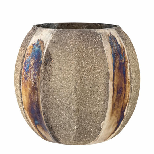 Felecia Teelichthalter, Gold, Recyceltes Glas