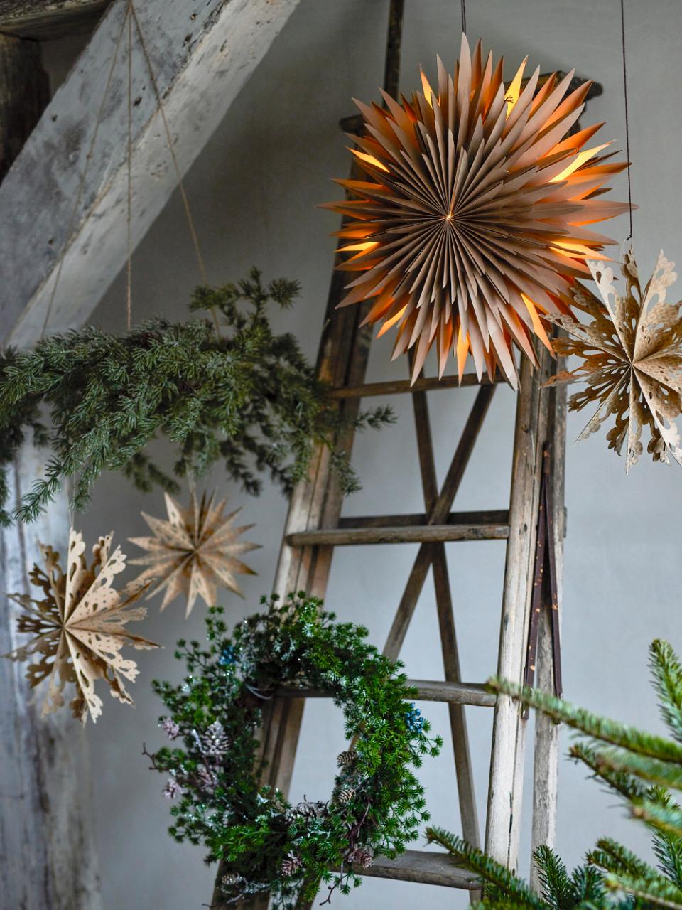 Star Ornament 6, Natur, FSC® Mix, Papier