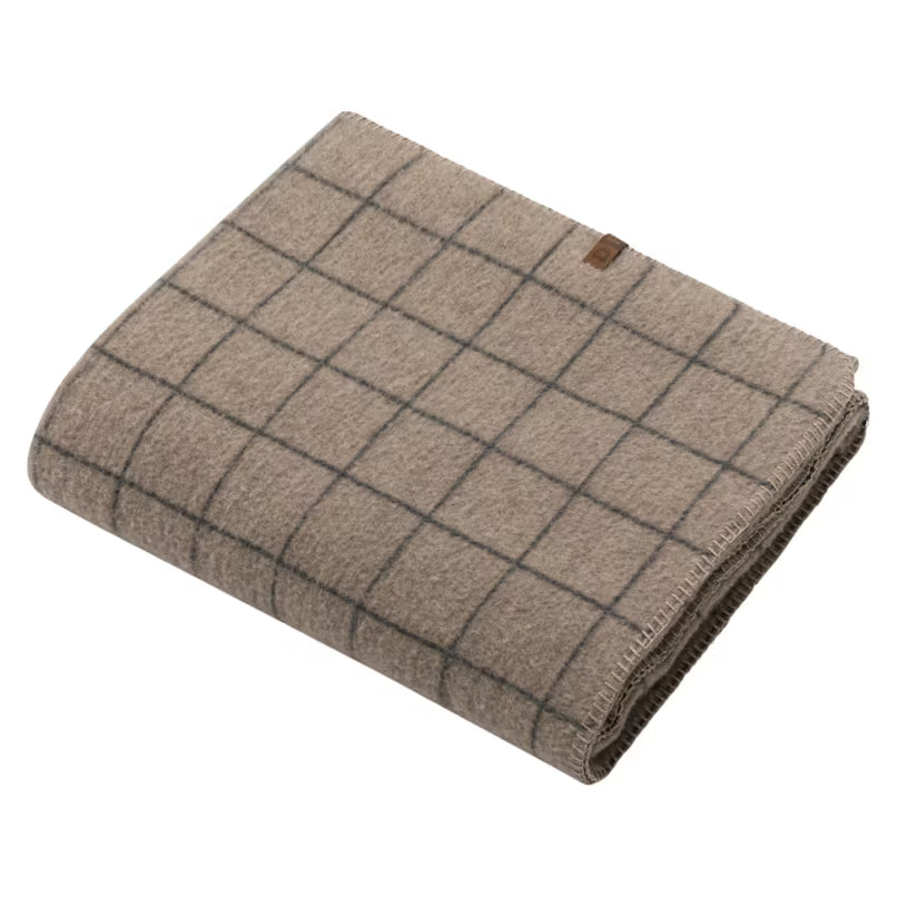 MERANO Wolldecke Karo 160x200cm