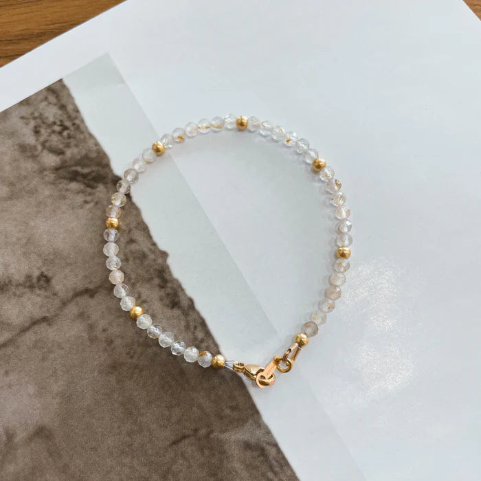Edelstein Armband Rosenquarz