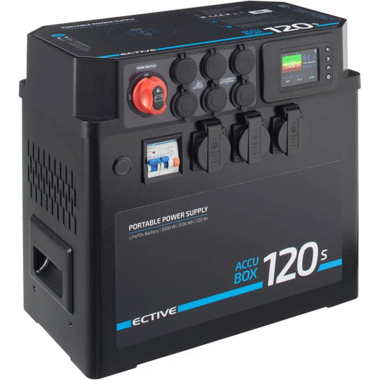 AccuBox 120S LiFePO4 Powerstation 3000W 1536Wh