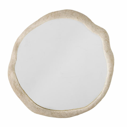 Wandspiegel natur Polyresin