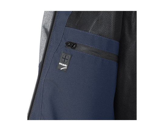 CYCLONE SOFT SHELL JACKET BLUE/GRAY